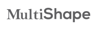 Logo Multishape cinza