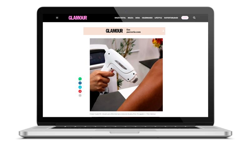Crystal 3D na Revista Glamour