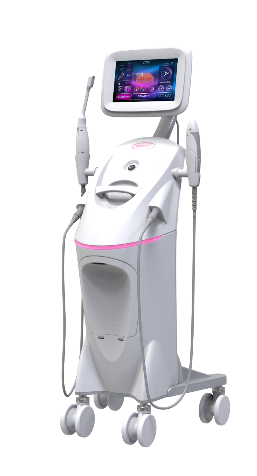 Duet — plataforma de radiofrequência 4 MHz com handpieces dedicados